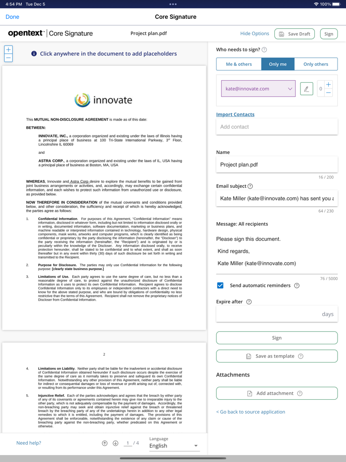 OpenText Core Content Mobile