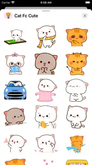 cat cute - fc sticker iphone screenshot 2