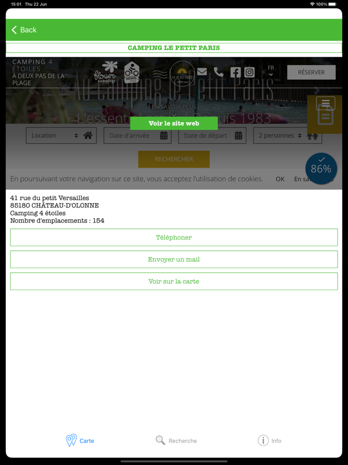 Les campings de France