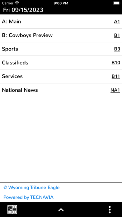 Wyoming Tribune Eagle News Screenshot