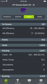 kansas state football schedule iphone screenshot 3