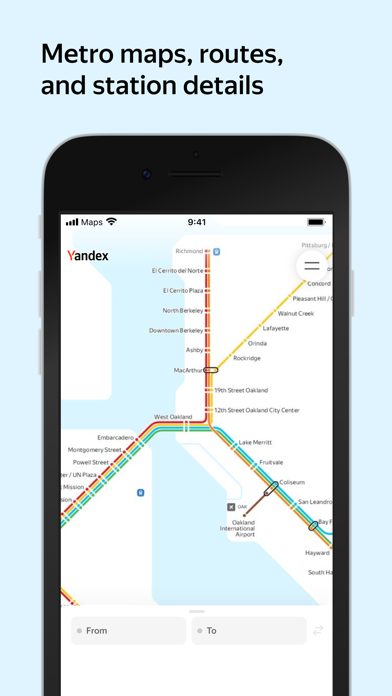 Screenshot #1 pour Yandex Metro