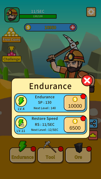 Idle Mine Clicker: Tap Upgrade Screenshot