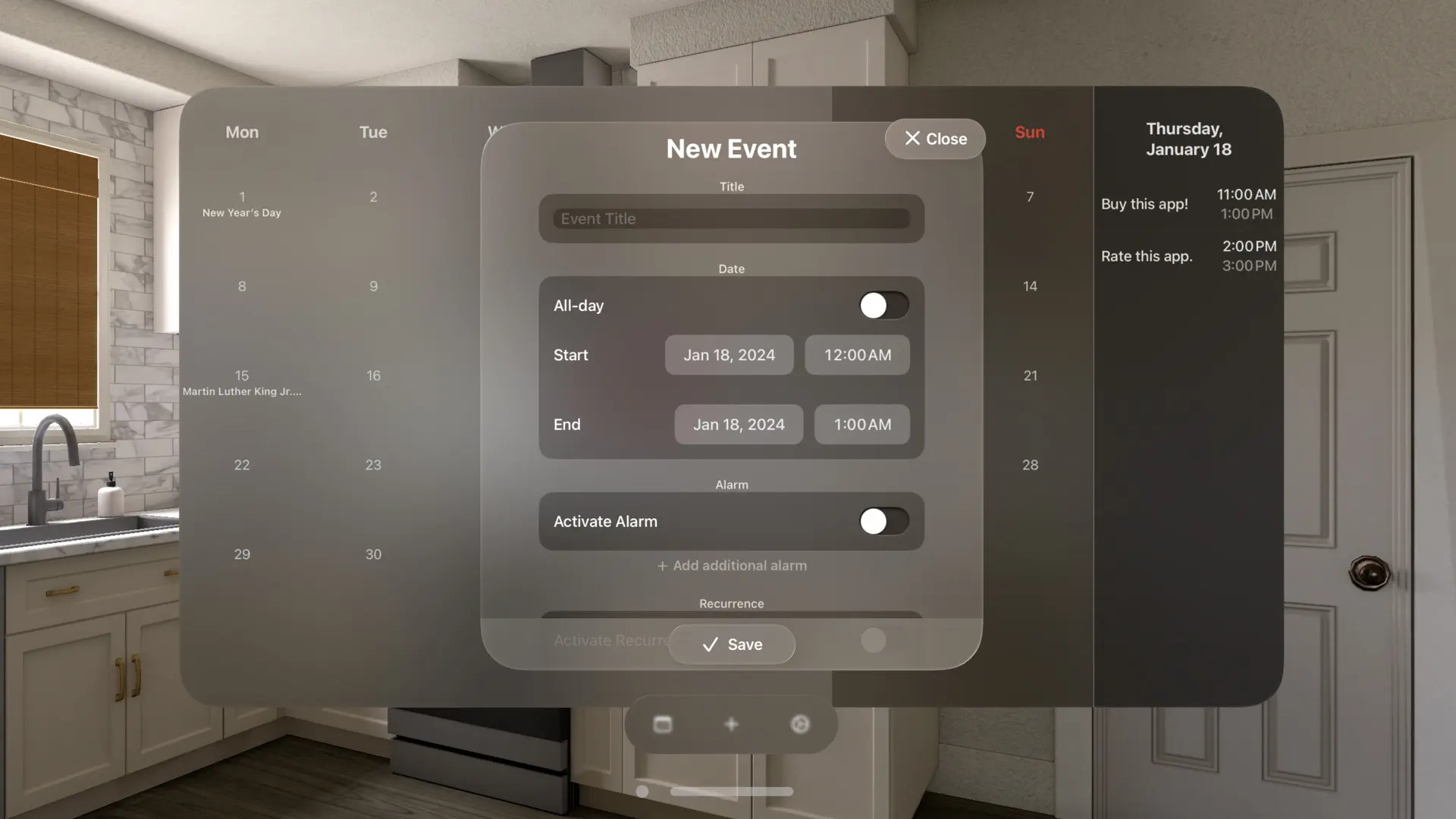 Datum - Calendar screenshot 2