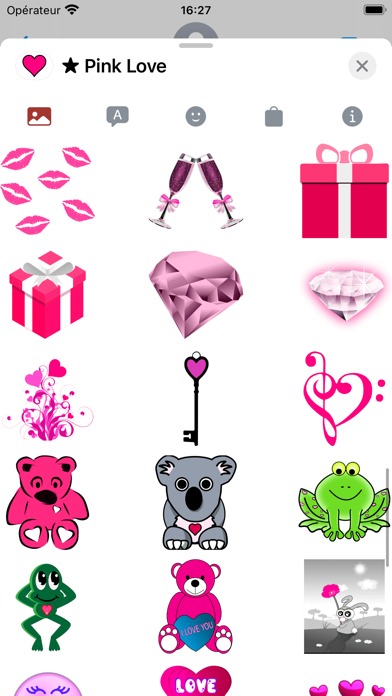 ピンクの愛 • Emoji and stickersのおすすめ画像4