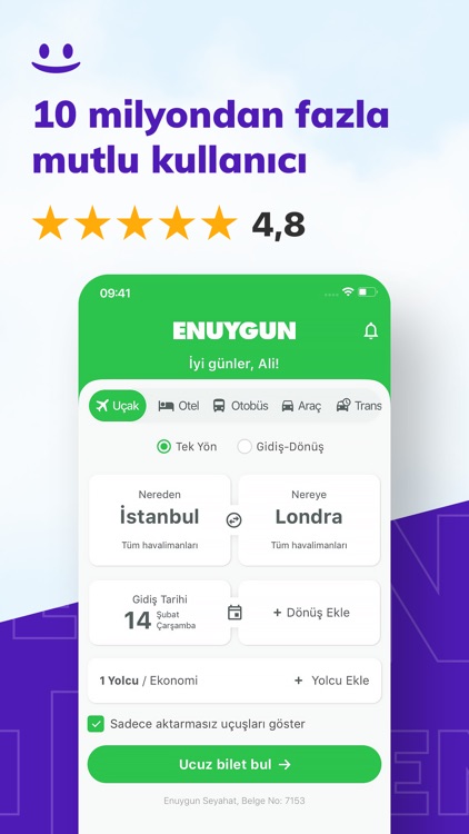 ENUYGUN: Uçak Otel Otobüs Araç