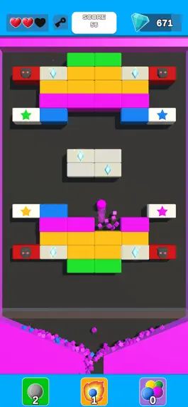 Game screenshot Diamond Brickout 3D apk