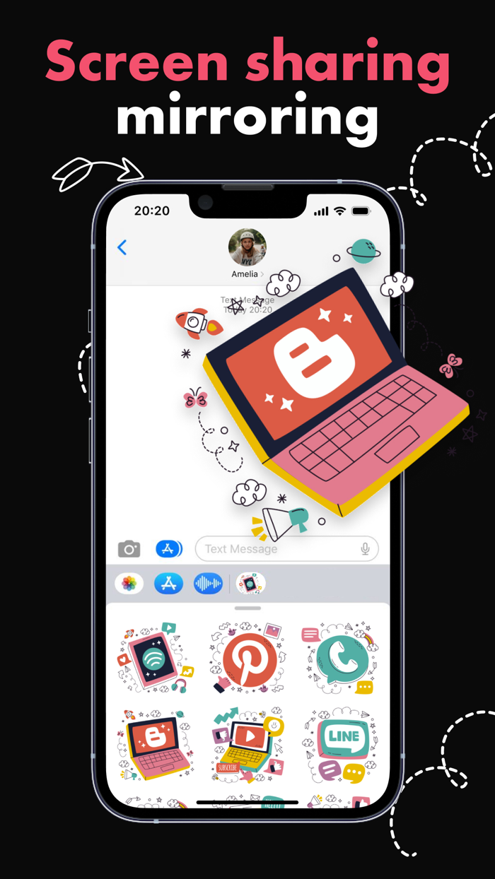 Screen sharing mirroring