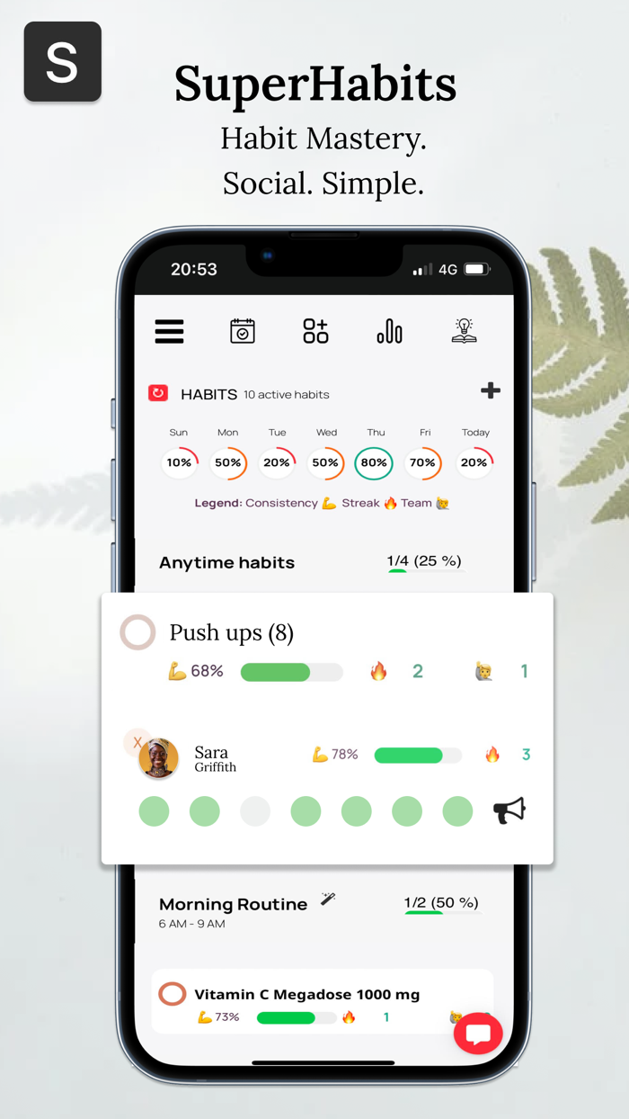 SuperHabits - 1 Habit Tracker
