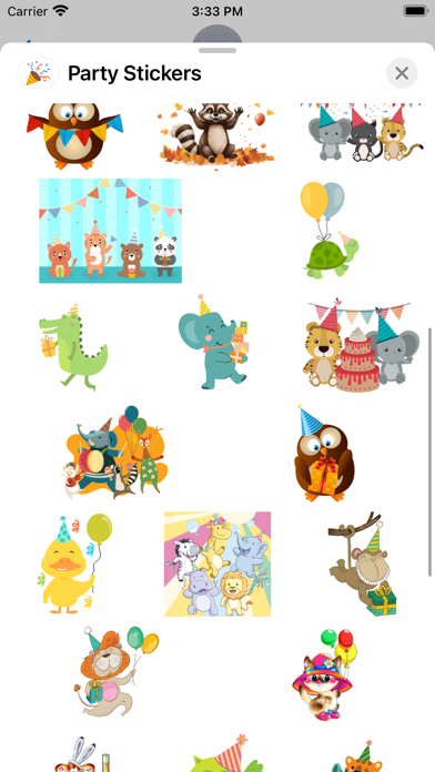 Screenshot #2 pour Party Stickers