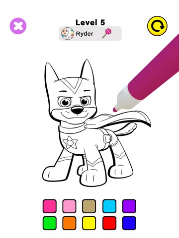 Paw Ryder Coloring Pupsのおすすめ画像4