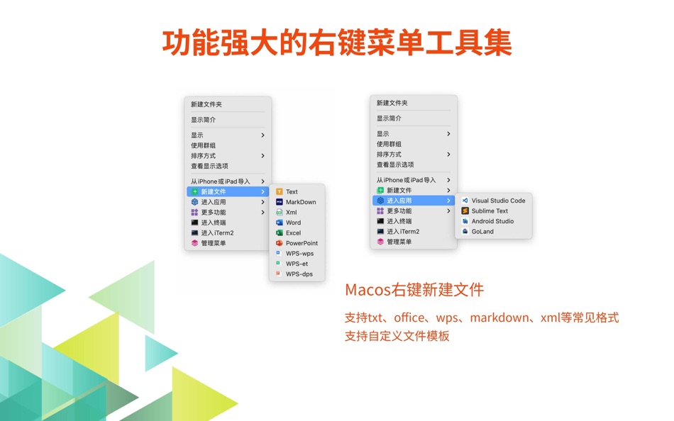 #1. 右键精灵 - 鼠标右键菜单扩展 (macOS) By: 斌 朱