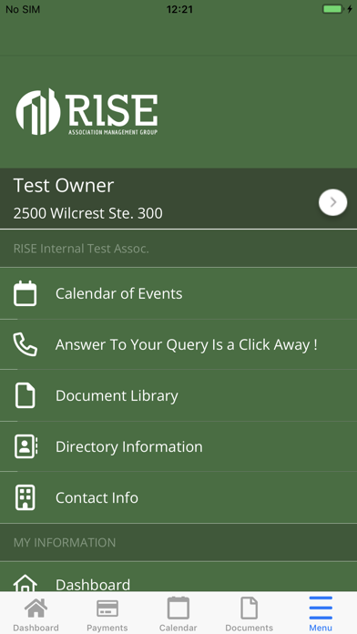 RISE Association Management Screenshot