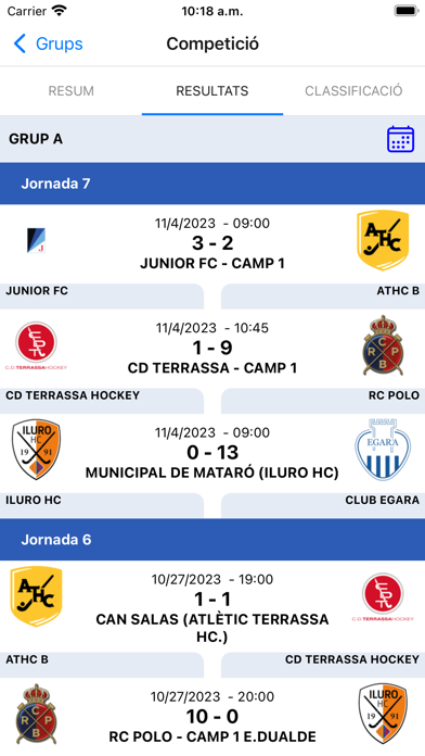 Federació Catalana de Hockey Screenshot