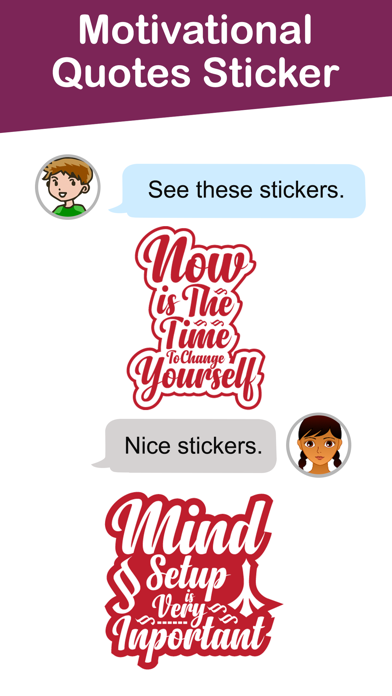 Motivational Quotes Sticker Screenshot
