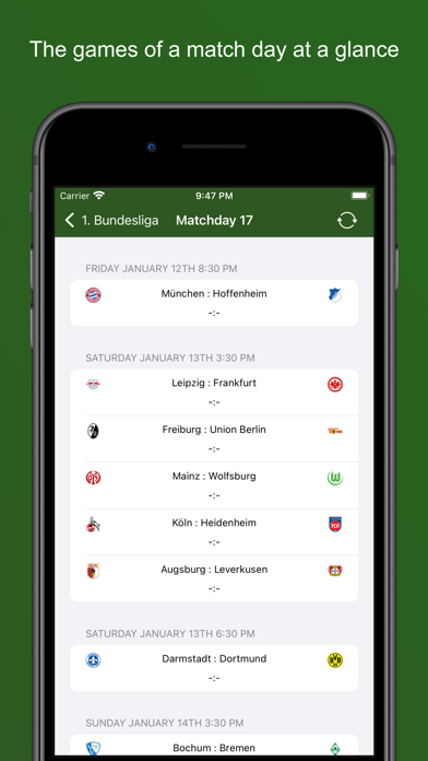 Bundesliga-App Screenshot