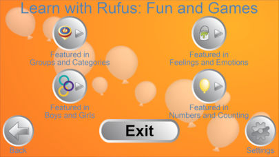 Screenshot #1 pour Learn with Rufus: Fun & Games