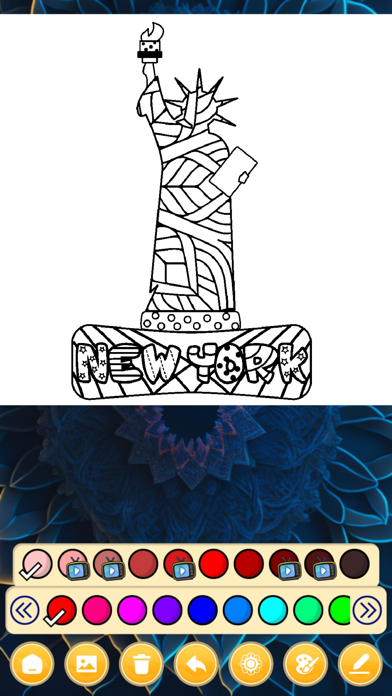 Mandala Art Coloring Games Screenshot