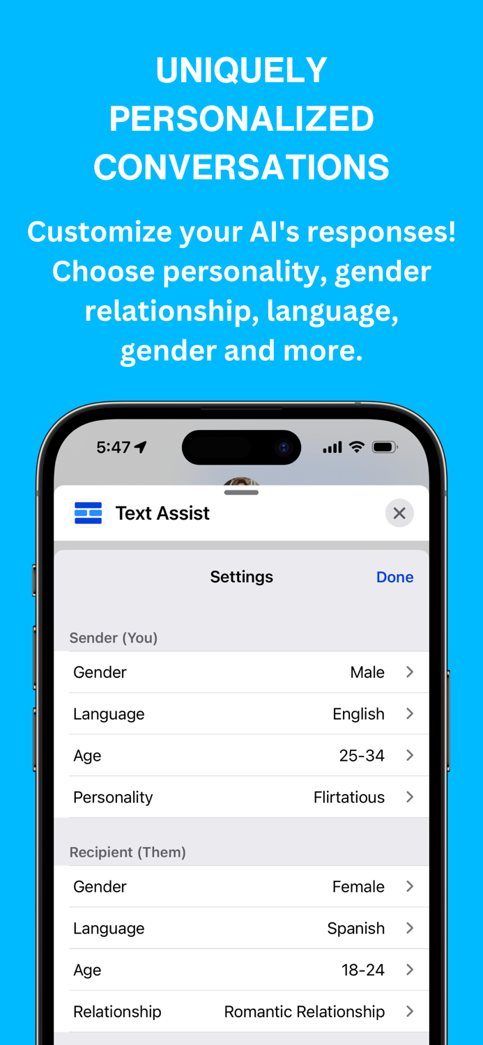 Text Assist AI Enhanced Texts