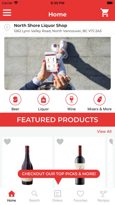 North Shore Liquor Shop Screenshot