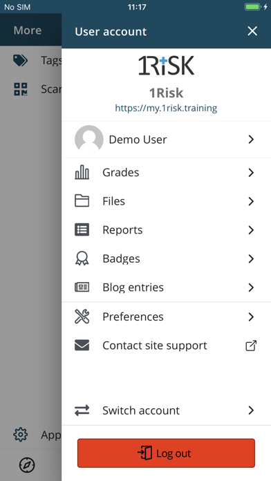 1RISK Workplace Management Screenshot