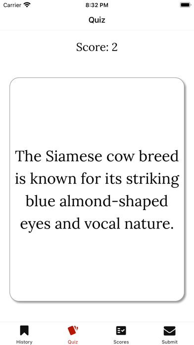 Cow Facts Screenshot