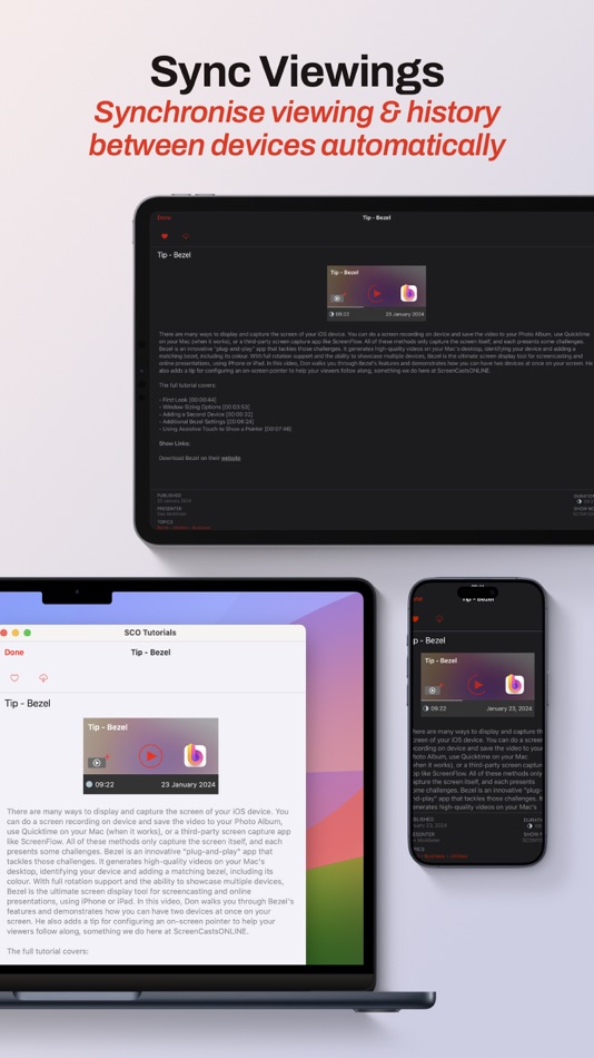 #2. SCO Video Tutorials (macOS) 由: ScreenCastsOnline