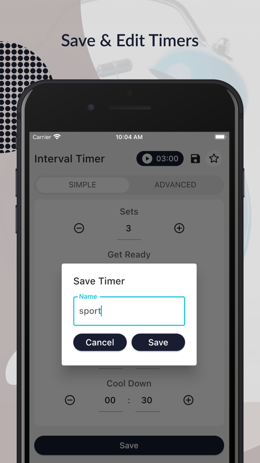 #5. Interval Timer for workout (iOS) Podle: Kantaben Gorasiya