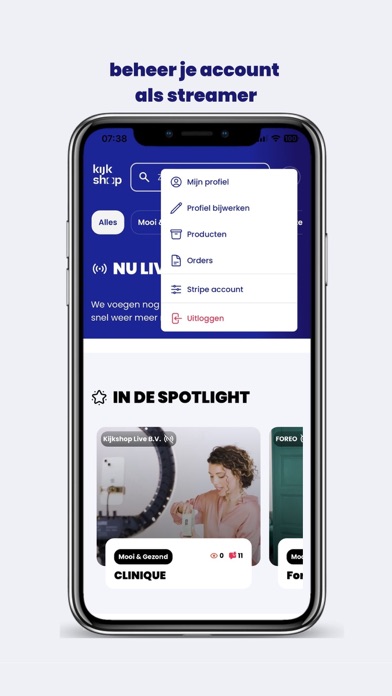 Kijkshop Live Shopping Screenshot