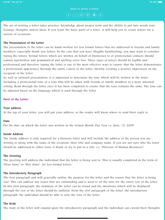 Screenshot #6 pour English Letter Writing