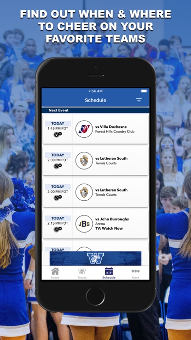 WCA Athletics Screenshot