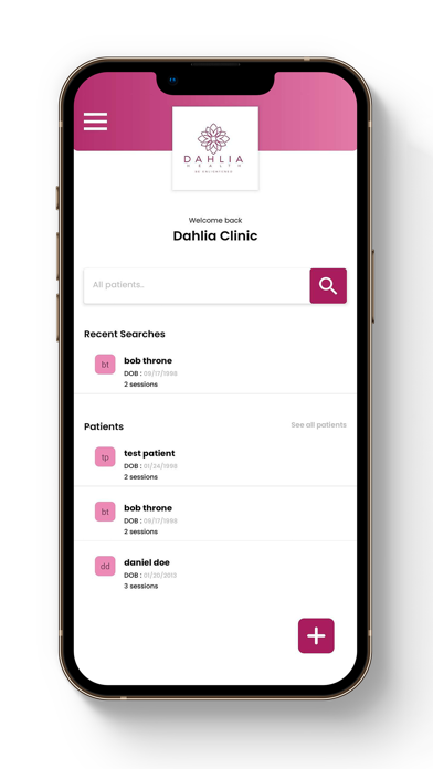 Dahlia Health SessionPro Screenshot