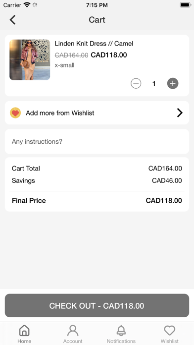 Shop Alyssa Black Screenshot