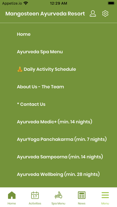 Mangosteen Ayurveda Resort Screenshot