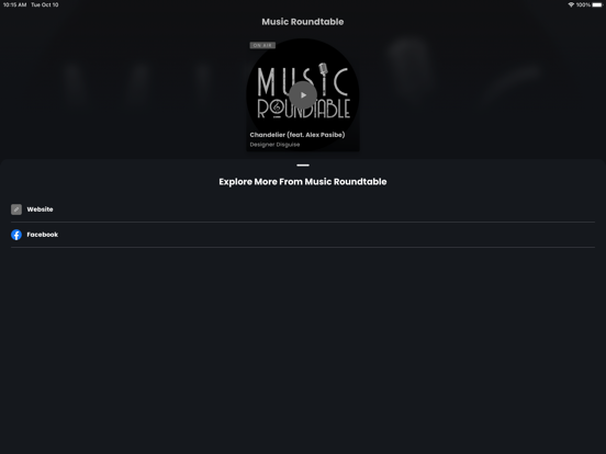 Music Roundtable iPad screenshot 3 - Music app