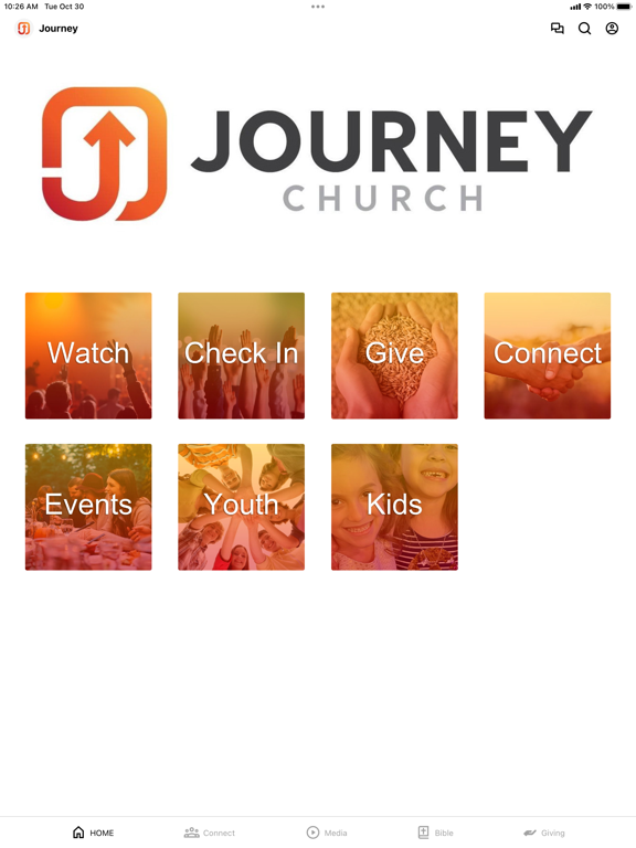 Journey Church Marshalltown iPad screenshot 1 - Education app