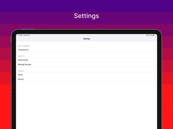 Ivanti Go iPad app afbeelding 4