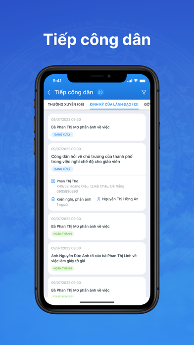 CSDL đơn thư Đà Nẵng Screenshot