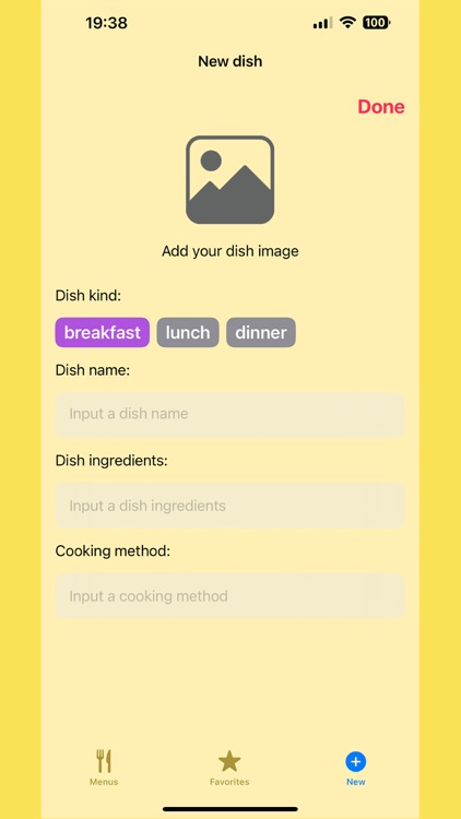 My meals menu screenshot-3