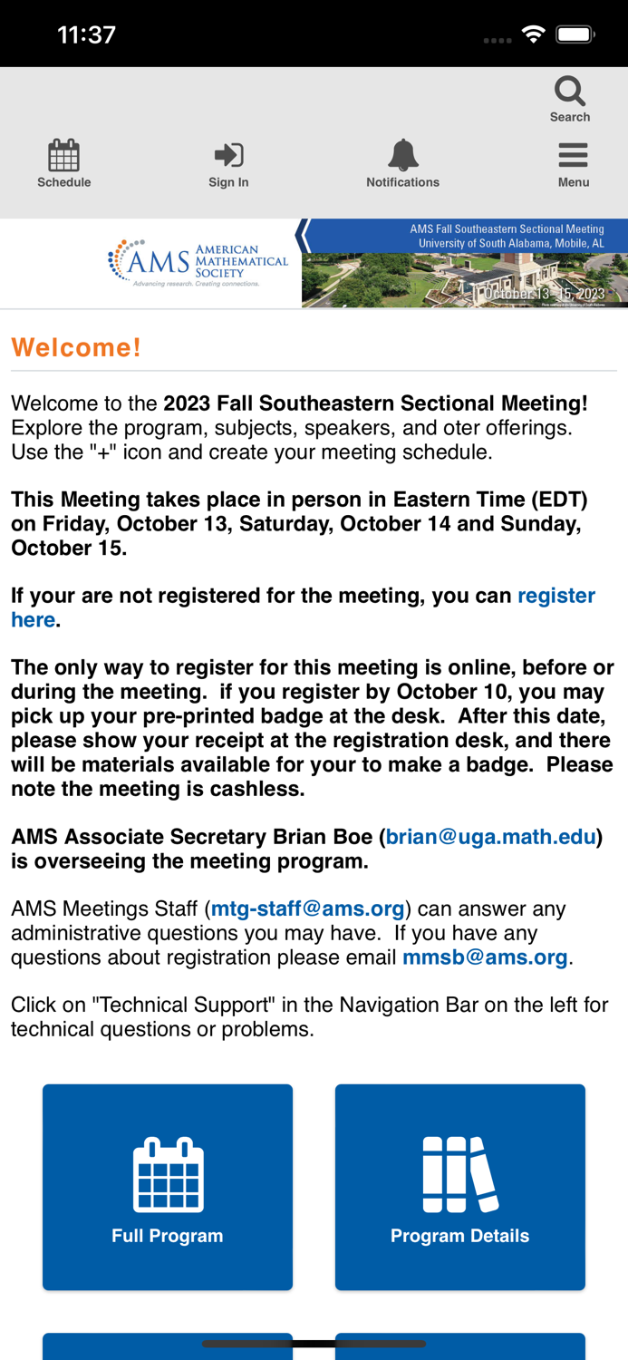 AMS Fall 2023 Southeastern