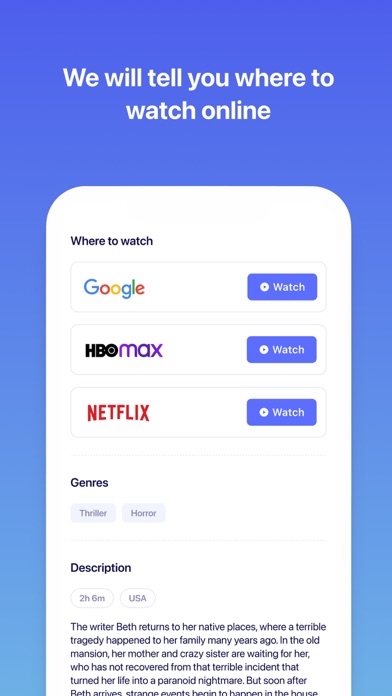 Kinoki - find Movie, TV, Anime Screenshot