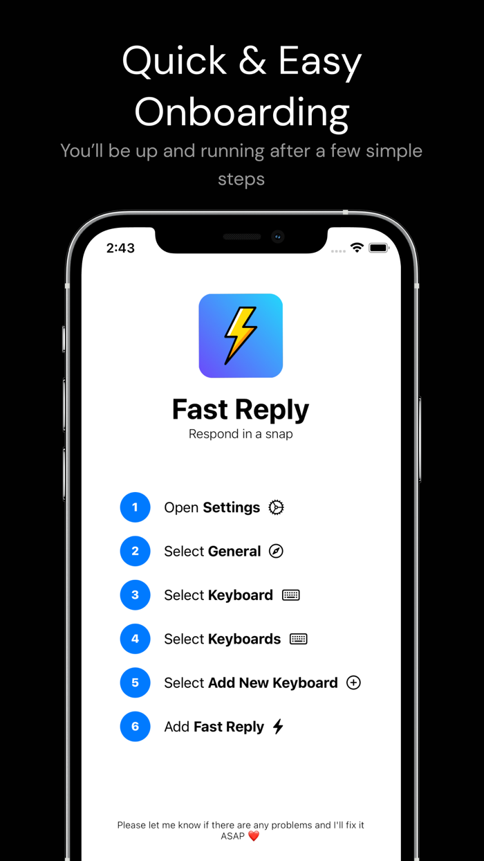 Fast Reply - Message Templates