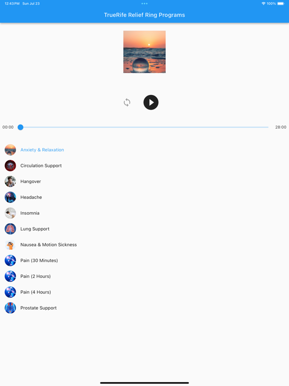Truerife iPad screenshot 1 - Health & Fitness app