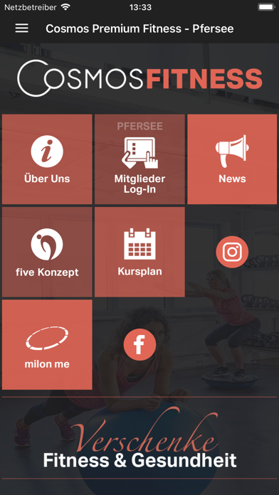 Cosmos Fitness Screenshot