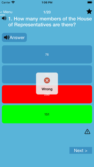Australian Citizenship Test(s) Screenshot