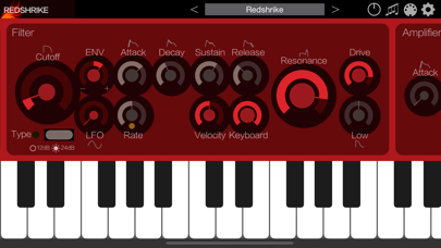 Redshrike - AUv3 Plug-in Synth Screenshot