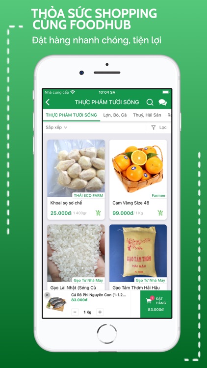 FoodHub Thực phẩm sạch tận nhà