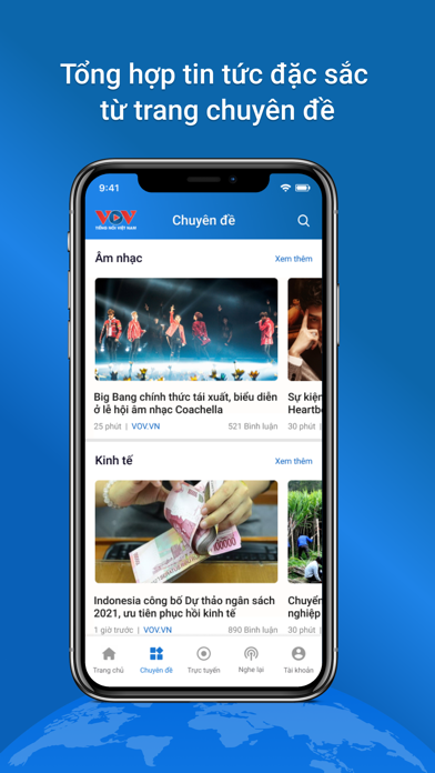 VOV - Tiếng nói Việt Nam Screenshot