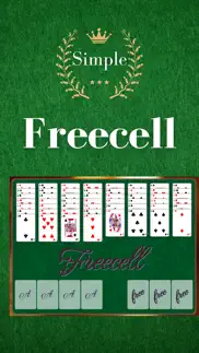 simple freecell card game app iphone screenshot 1