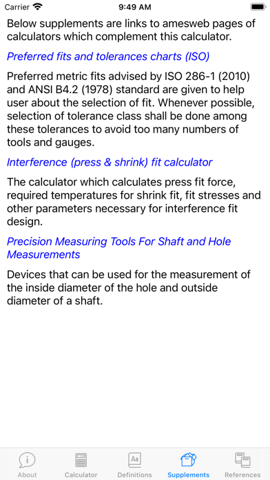 Fit Tolerance ISO (Ad-free) Screenshot
